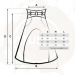 A-Line Denim High-Waisted Skirt