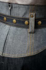 A-Line Denim High-Waisted Skirt