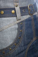 A-Line Denim High-Waisted Skirt