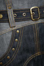 A-Line Denim High-Waisted Skirt